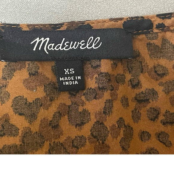 Madewell‎ Women's Leopard Cheetah Wrap Style Dress XS - Picture 5 of 8